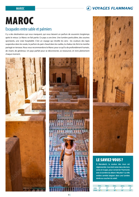 Brochure Voyages Flamand